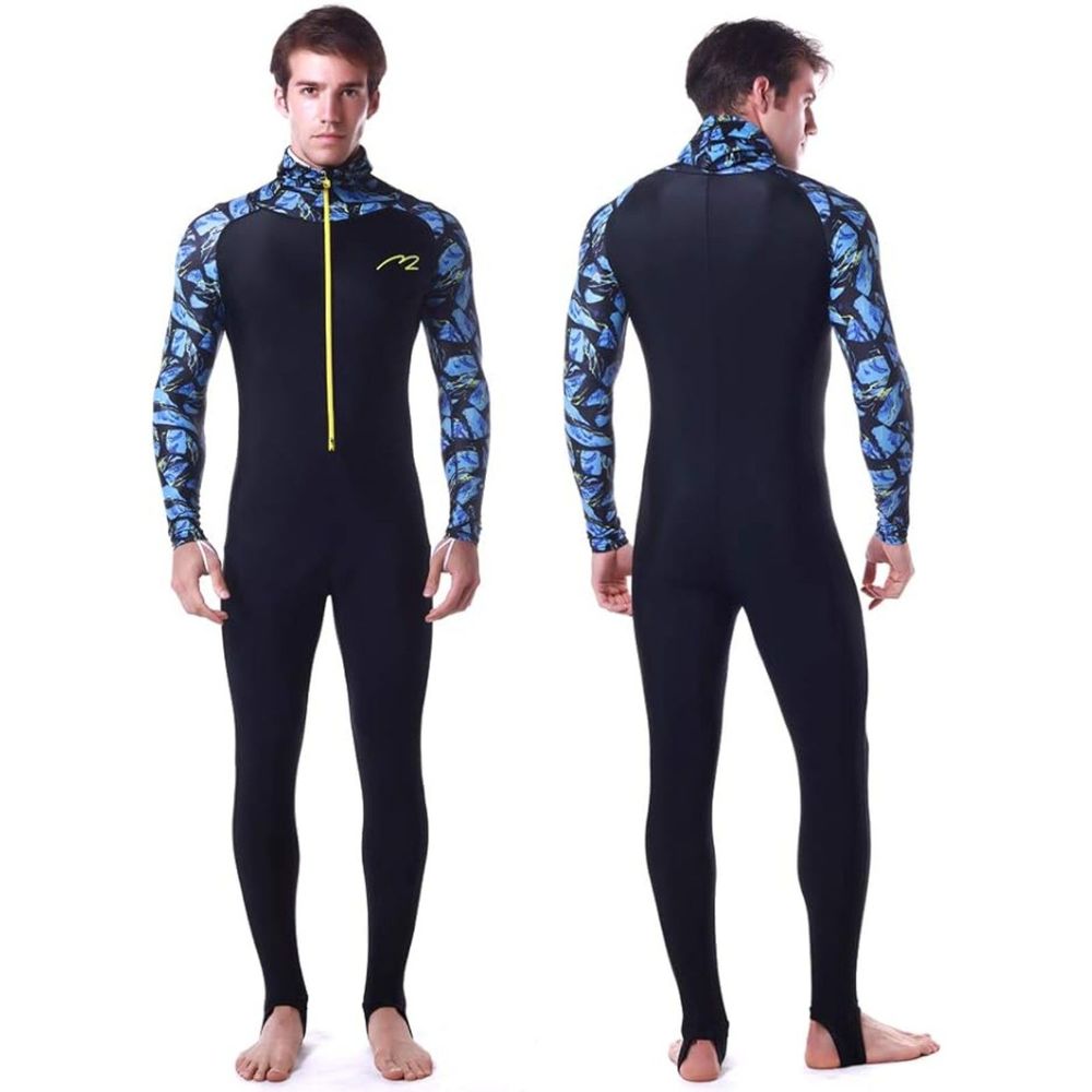 Rash Guard UPF 50+ UV Wetsuit Unisex Full Body Diving Suit Breathable Lg